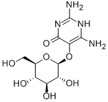 2,6-diamino-5-(beta-D-glucopyranosyloxy)-(1H)-pyrimidin-4-one|蚕豆嘧啶葡糖甙