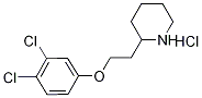 2-[2-(3,4-Dichlorophenoxy)ethyl]piperidinehydrochloride Struktur