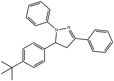 5-(4-BUTYLPHENYL)-1,3-PHENYLPYRAZOLINE Structure