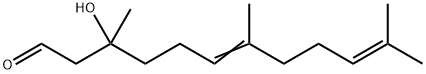 3-hydroxy-2,3-dihydrofarnesal 结构式