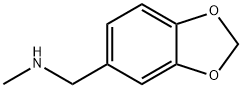 N-(1,3-苯并二氧杂环-5-基甲基)-N-甲胺, 15205-27-3, 结构式