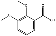 2,3-Dimethoxybenzoic acid Struktur