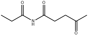 Pentanamide,  4-oxo-N-(1-oxopropyl)- 结构式