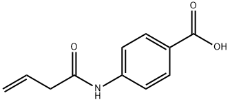 Benzoic acid, 4-[(1-oxo-3-butenyl)amino]- (9CI) Struktur