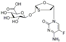 (-)-EMtricitabine O-β-D-Glucuronide 结构式