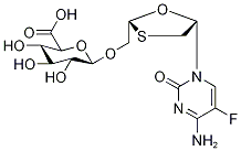 (-)-EMtricitabine O-β-D-Glucuronide Structure