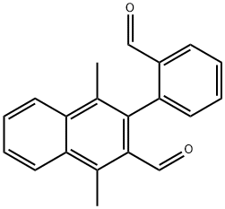 1,4-Dimethyl-3-(2-formylphenyl)-2-naphthaldehyde Structure