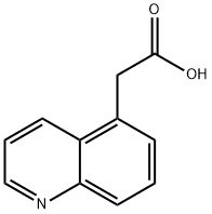 喹啉-5-乙酸 结构式