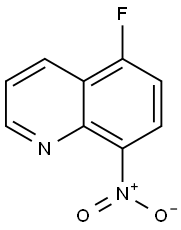 5-Fluoro-8-Nitro Quinoline Struktur