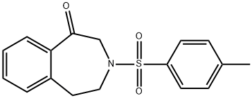 2,3,4,5-Tetrahydro-3-[(4-methylphenyl)sulfonyl]-1H-3-benzazepin-1-one,15218-07-2,结构式