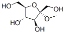 .alpha.-D-Fructofuranoside, methyl 化学構造式