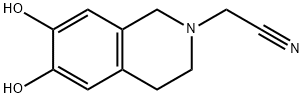 2(1H)-Isoquinolineacetonitrile, 3,4-dihydro-6,7-dihydroxy- (9CI) Struktur