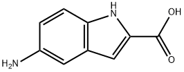 5-アミノ-1H-インドール-2-カルボン酸 化学構造式