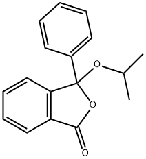 3-phenyl-3-propan-2-yloxy-isobenzofuran-1-one 化学構造式