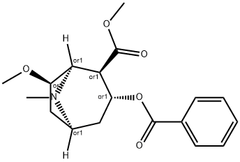 methyl 3-benzoyloxy-7-methoxy-8-methyl-8-azabicyclo(3.2.1)octane-2-carboxylate|