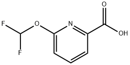 6-(二氟甲氧基)吡啶甲酸,1522367-81-2,结构式