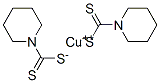 copper bis(piperidine-1-carbodithioate) Struktur