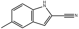 5-methyl-1H-indole-2-carbonitrile Struktur