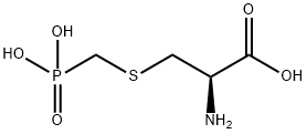 2-amino-3-((phosphonomethyl)thio)propionic acid 化学構造式