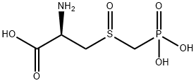 L-ALANINE, 3-[(PHOSPHONOMETHYL)SULFINYL]- Structure