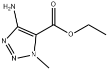 1H-1,2,3-Triazole-5-carboxylicacid,4-amino-1-methyl-,ethylester(9CI) Structure