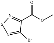 4-ブロモ-1,2,5-チアジアゾール-3-カルボン酸メチル 化学構造式