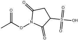 1-乙酰氧基-2,5-二氧代吡咯烷-3-磺酸, 152305-87-8, 结构式