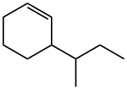 Cyclohexene,3-(1-methylpropyl)- Structure