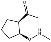 Ethanone, 1-[2-[(methylamino)oxy]cyclopentyl]-, cis- (9CI) Structure