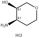 (3R,4R)-4-aminooxan-3-ol hydrochloride Structure
