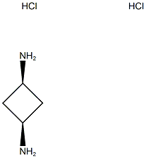 CIS-1,3-シクロブタンジアミン塩酸塩 (1:2) 化学構造式