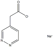 sodium 2-(pyridazin-4-yl)acetate Struktur