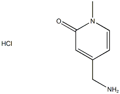 4-(aminomethyl)-1-methyl-1,2-dihydropyridin-2-one hydrochloride, 1523572-01-1, 结构式
