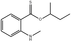 2-(Methylamino)benzenethiocarboxylic acid S-butyl ester Structure