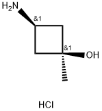 cis-3-amino-1-methylcyclobutan-1-ol hydrochloride Struktur