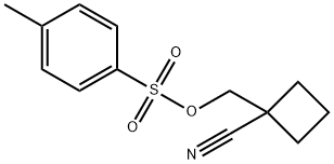 (1-cyanocyclobutyl)methyl 4-methylbenzene-1-sulfonate 结构式