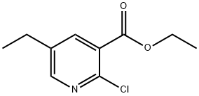 2-CHLORO-5-ETHYLPYRIDINE-3-CARBOXYLIC ACID ETHYL ESTER Structure