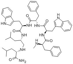 [METHYL-D-PHE 6, D-TRP 7,9, LEU 10-PSI(CH2NH)LEU 11]-SUBSTANCE P FRAGMENT 6-11 Structure