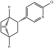 2S(-)-2-(6-氯-3-吡啶基)-7-氮杂双环[2.2.1]庚烷 L-酒石酸盐 结构式