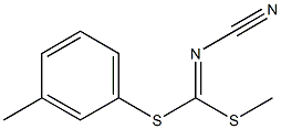 Methyl(3-methylphenyl)cyanocarbonimidodithioate Structure