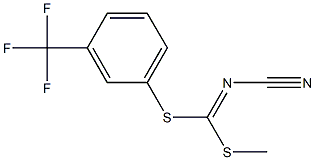 METHYL [3-(TRIFLUOROMETHYL)PHENYL] CYANOCARBONIMIDODITHIOATE,152382-06-4,结构式