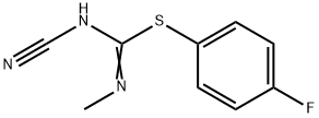 1-Cyano-2-(4-fluorophenyl)-3-methylisothiourea 结构式