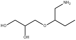 1,2-Propanediol,  3-[1-(aminomethyl)propoxy]- Structure