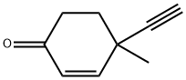 2-Cyclohexen-1-one, 4-ethynyl-4-methyl- (9CI) 结构式