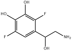 1,2-Benzenediol, 4-(2-amino-1-hydroxyethyl)-3,6-difluoro- (9CI) Structure