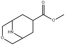 3-Oxa-9-azabicyclo[3.3.1]nonane-7-carboxylic acid methyl ester,1524708-14-2,结构式