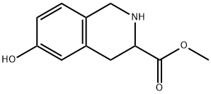 3-Isoquinolinecarboxylic acid, 1,2,3,4-tetrahydro-6-hydroxy-, Methyl ester Struktur