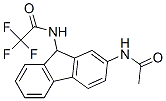 N-(2-acetamido-9H-fluoren-9-yl)-2,2,2-trifluoro-acetamide Struktur