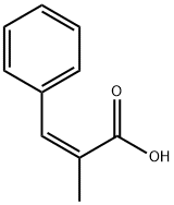 (Z)-2-Methyl-3-phenylpropenoic acid Struktur