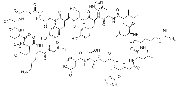 ASP-THR-GLY-HIS-GLY-LEU-ARG-LEU-ILE-HIS-TYR-SER-TYR-GLY-ALA-GLY-SER-THR-GLU-LYS-GLY 结构式